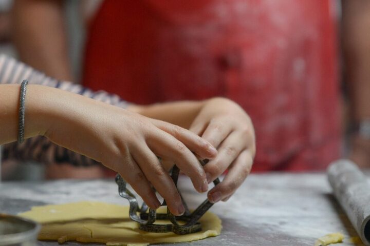 Baking, cookies, children, food, sweet, pastry, cake, bakery, cooking, bake, flour, biscuit, dough, kitchen, homemade, preparation, sugar, home, happy, cook, kids