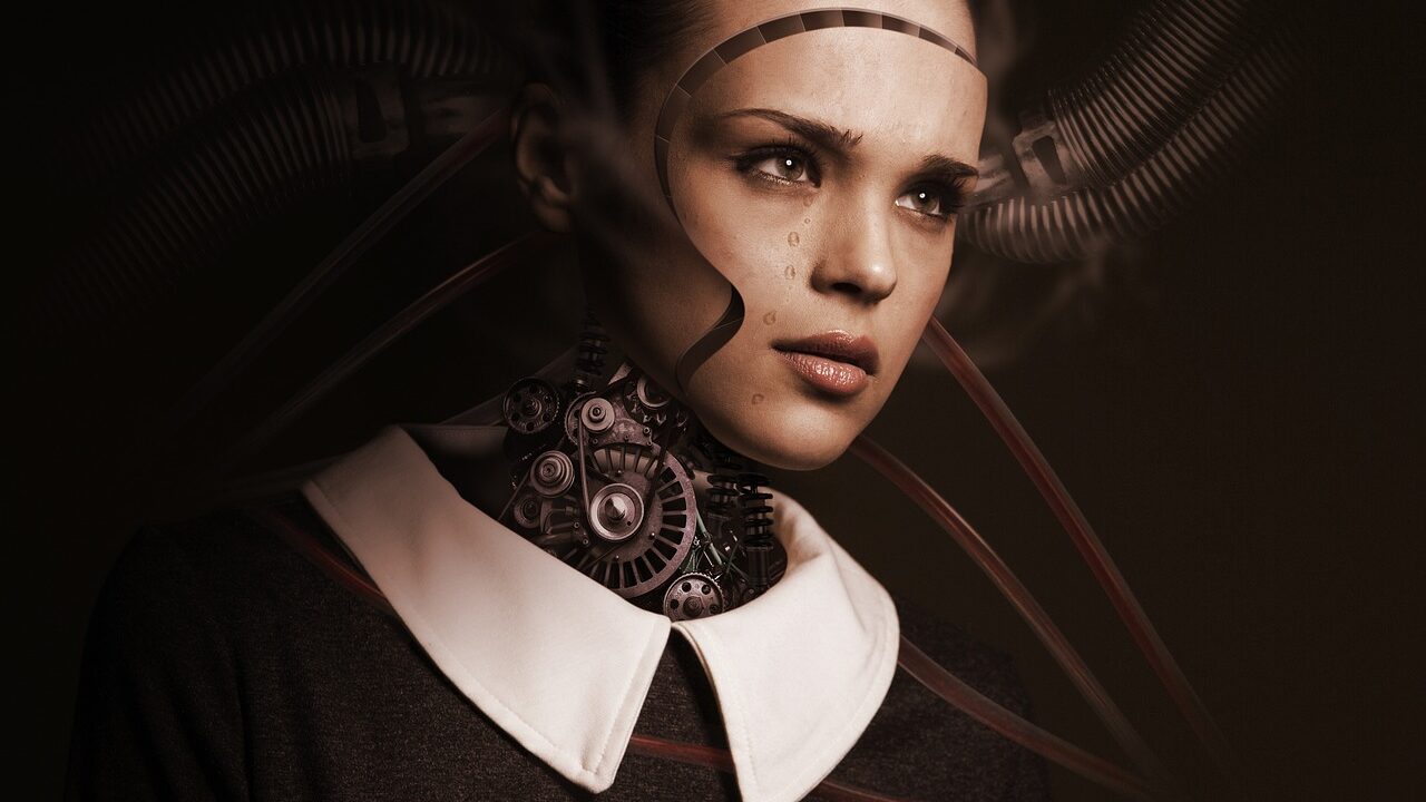 Robot, woman, sad girl, face, cry, sad, artificial intelligence, future, machine, digital, technology, robotics, girl, human, android, circuit board, binary, connections, cyborg, digitization, science fiction, ai