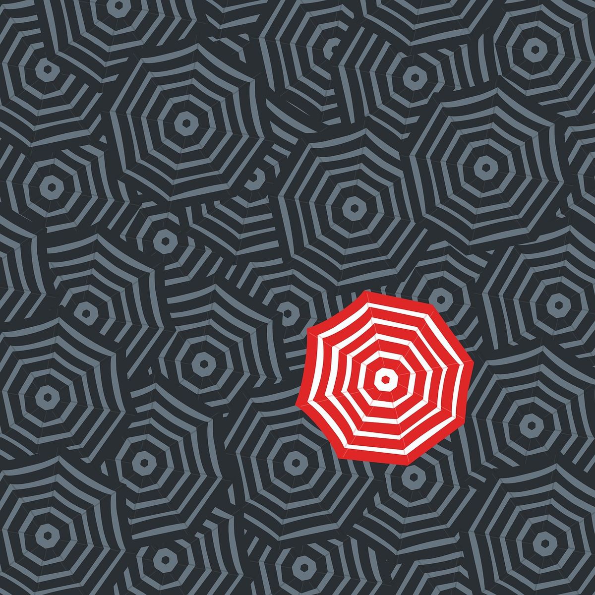 Abstract repeating geometric pattern