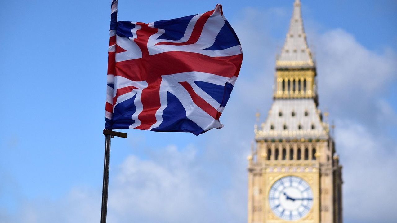 Union Jack flying beside Big Ben