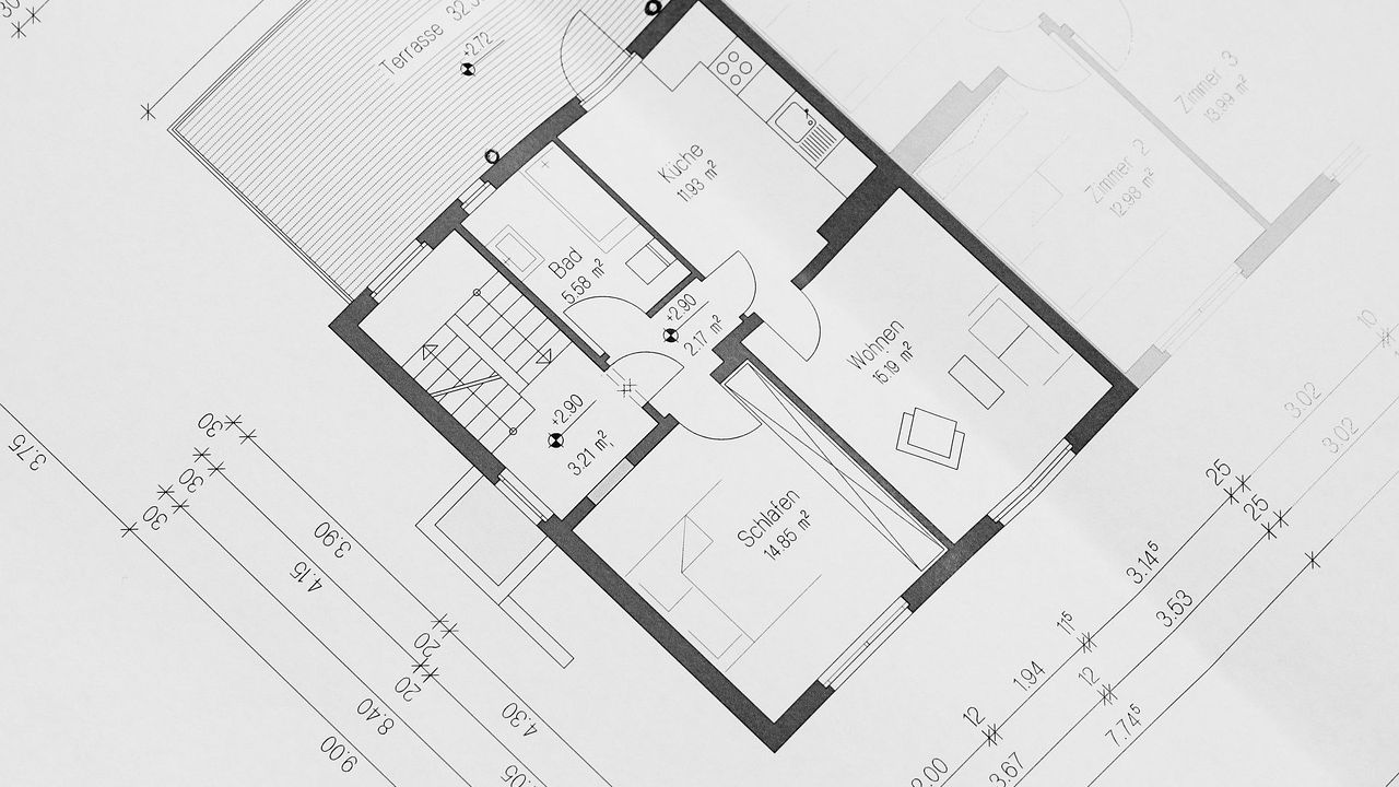 Architectural floor plan drawing