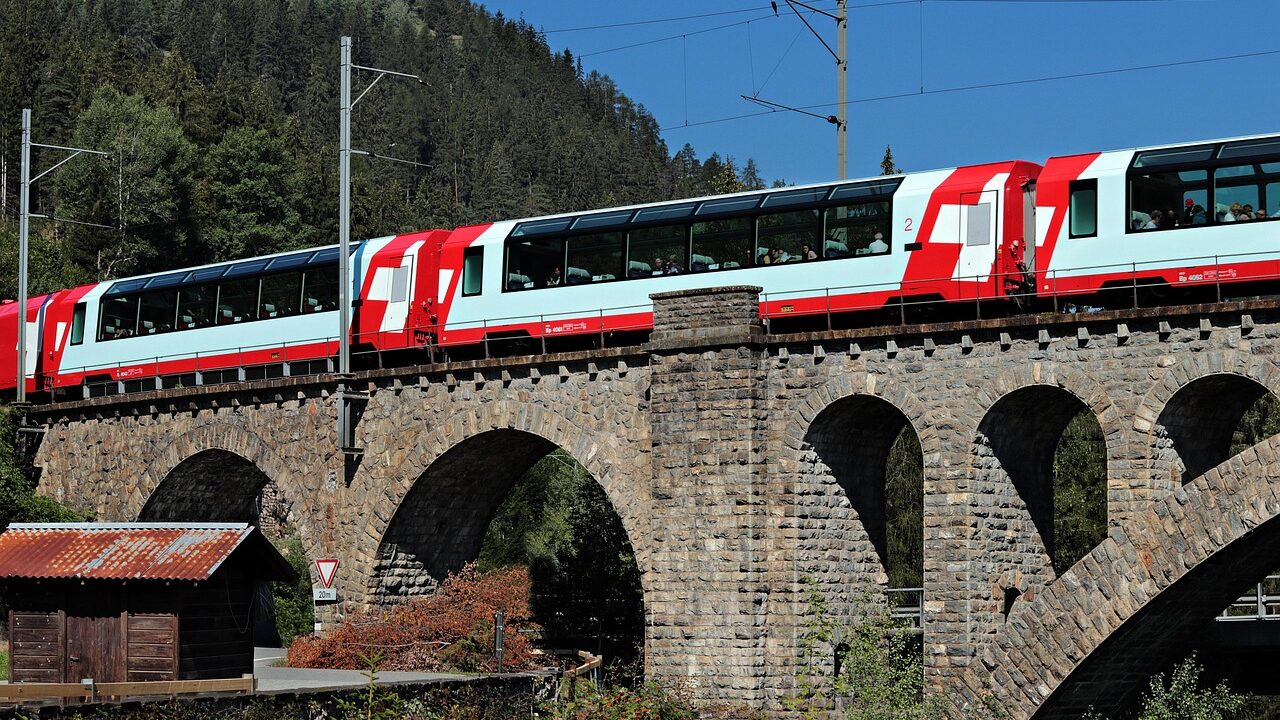 Glacier express, switzerland, graubünden, alps, engadin, railroad, world heritage, view car, railway line, panorama wagon, scenic move, rhätikon, train, to travel, railroad bridge, tourism, glacier express, glacier express, glacier express, glacier express, glacier express, train