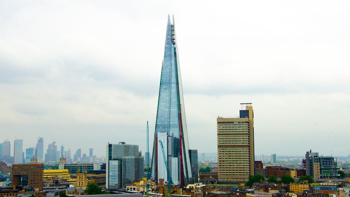 The Shard rising above the London skyline