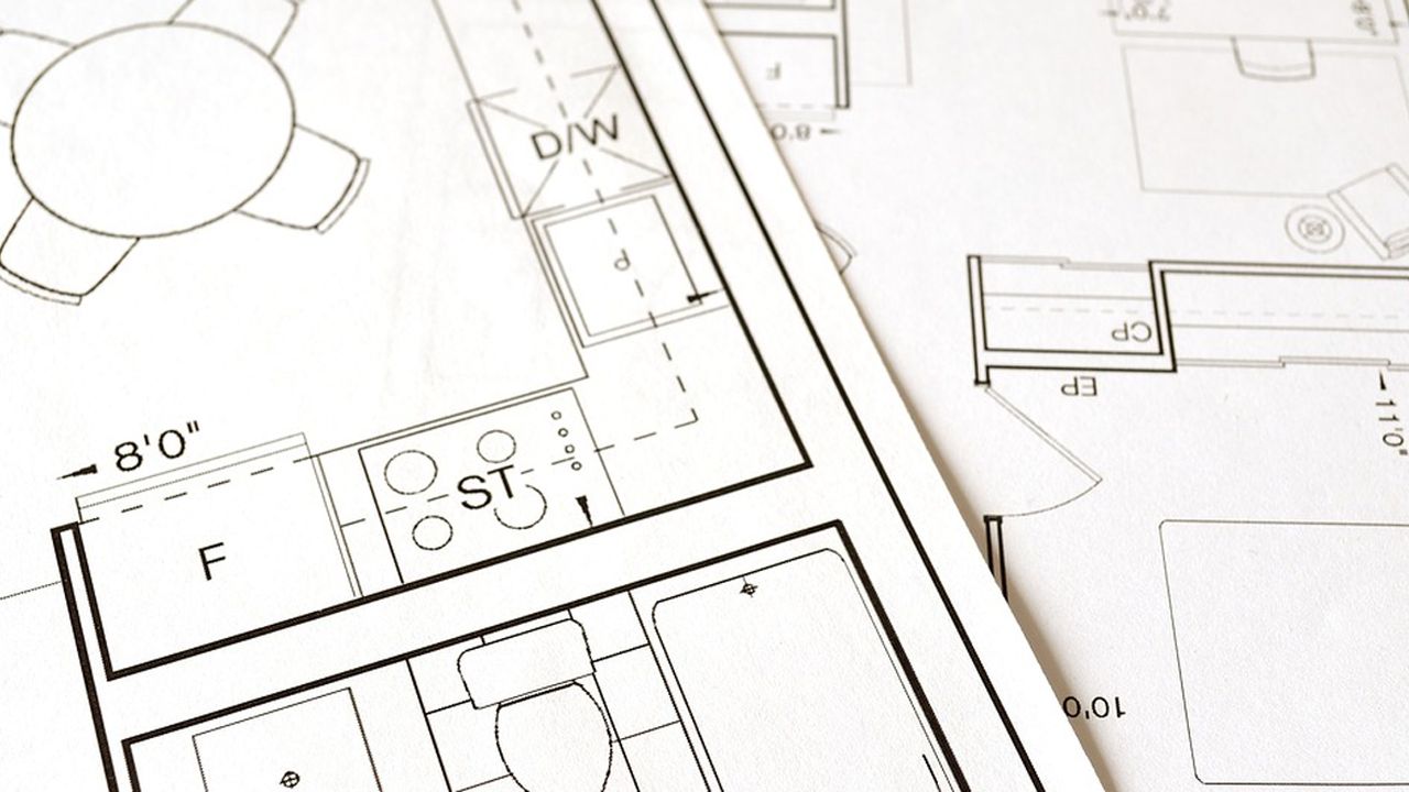 Architectural floor plan drawing